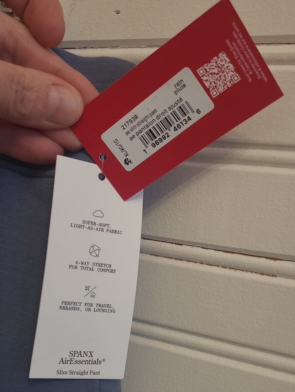Spanx - NWT - XL Air Essentials Slim Straight Pant - Blue - Picture 2 of 6